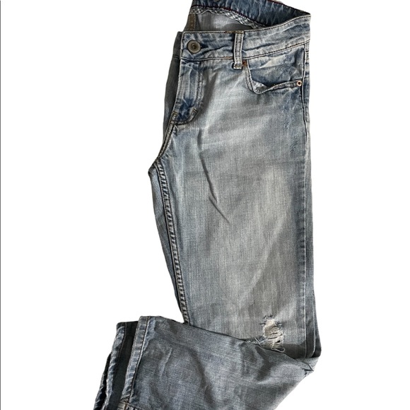 AMERICAN EAGLE faded/distressed jeans size 10 regular - Picture 6 of 6